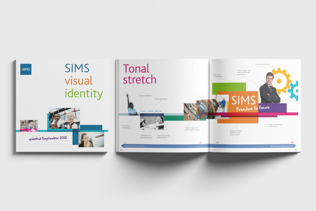 SIMS visual identity booklet